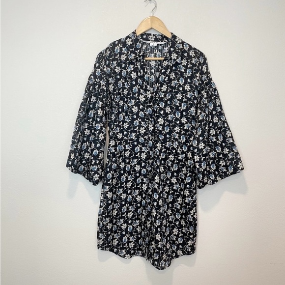 Veronica Beard EUC Sz 2 Sami Floral Mini Dress with Balloon Sleeves - Picture 4 of 11